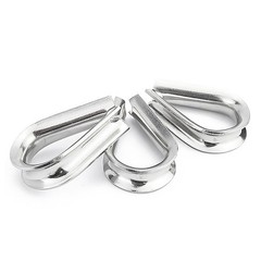 304 Stainless Steel Wire Thimble Cable End Loop Rigging For M1.5-M32 Rope