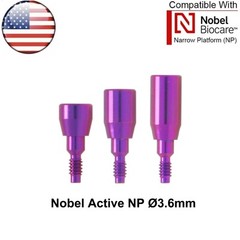 US Dental Healing Cap Abutments Cover Screw Compatible with Nobel Biocare NP/RP