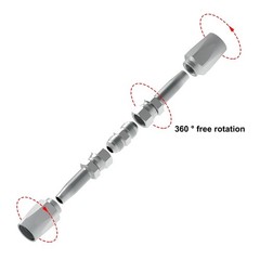 2 Hydraulic Hose Repair Kits – 1/2 ID 2-Wire Hose Reusable Field Repair Fitting