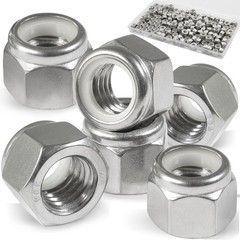 Durable 304 Stainless Steel Nylon Insert Locknuts – 150 Pack for Versatile Use