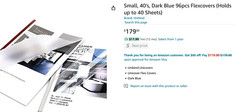 UniCover Thermal Flex Covers in Silver, NIB, S Max 40 pages – 136 total pieces