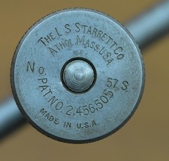 The L.S. Starrett Co. No. 257 Case Hardened Surface Gage w 9″ Spindle & 57S Snug