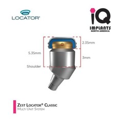 Zest LOCATOR Original Genuine Attachment System for Multi-Unit Abutments, 2-Pack