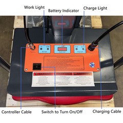 Pake Handling Tools Electric Work Positioner Truck, 330 lbs Cap. 59″ Lift Height