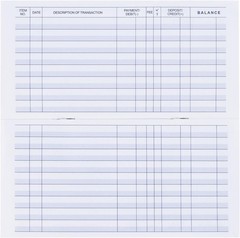 20 Pack Checkbook Register, Check Registers for Personal & Business Bank Account