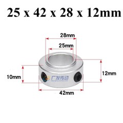 Double/Single Split Shaft Collar Clamp-On Collars With Set Screw SOH SRH SCH SSH