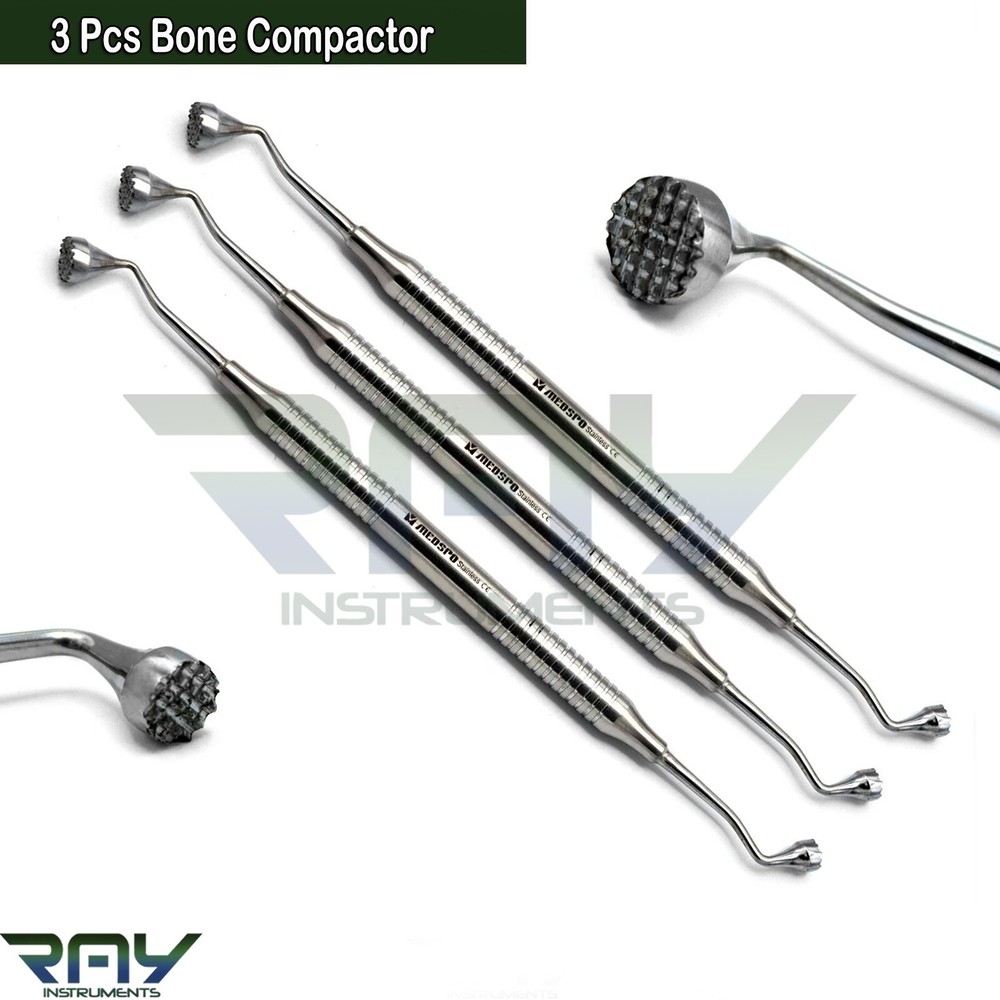 Dental Bone Grafting Compactor Plugger Implant Orthopedic Surgery Instruments