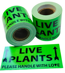 Plant Labels- 2×4 Live Plants (Arrow up) 500 labels per roll, 1-12 Rolls