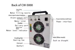 Cooler 5000 Laser Cutting CW5200 Engraving Water Tank Spindle Water Cooling Unit
