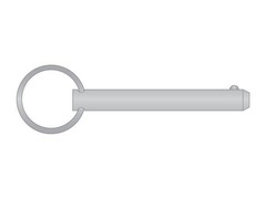 Detent Pin 1 x 7.500 (7-1/2) 300 Series Stainless Steel Plain (1 Pieces)