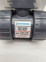 Hayward TB1075STZ 3/4″ PVC True Union Ball Valve w/ FPM O-Rings, Socket/Threaded