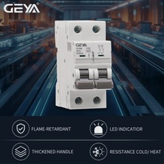 GEYA AC Mini Circuit Breaker 1Pole 6/10/16/25/32/40/50/63/80/100/125Amp 110/120