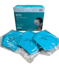 8 Boxes, 160 Count BYD Genuine N95 Foldable Particulate Respirator Face Masks