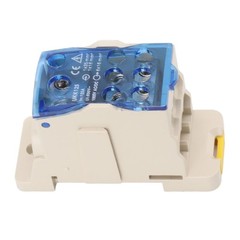 DIN Rail Power Distribution Box, 125A, AC DC 1000V, Terminal Block Connector