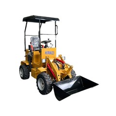 Agrotk KRW23 Wheel Loader 0.8 Ton Mini Skid Steer 23 HP RATO Gas Engine Compact