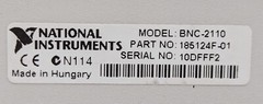 National Instruments BNC-2110 Shielded Connector Block / Breakout Box 185124F-01