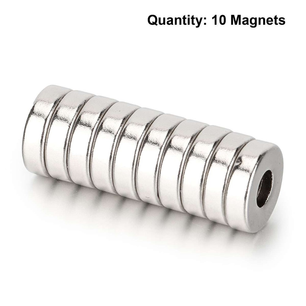 25 50 100Pc Strong Countersunk Ring Magnets 10*3mm Rare Earth Neodymium 4mm Hole