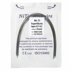 10Packs Alambres de arco rectangular Niti superelásticos de ortodoncia dental