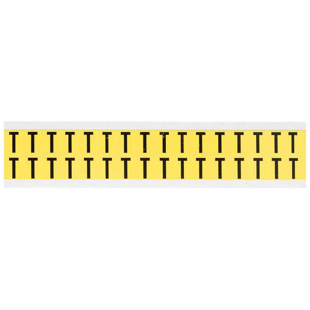 BRADY 3420-T Letter Identification Card,T,PK32 4T723
