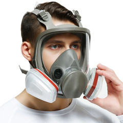 Full Face Gas Mask Painting Spraying Respirator w/Filters for 6800 Facepiece US
