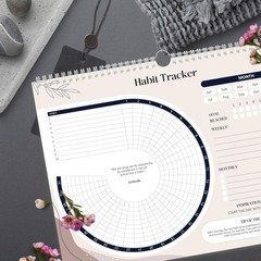 Habit Tracker Calendar 2026 (Undated 12 Months) – Daily Habit Tracker Jounal wit