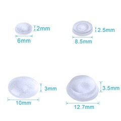 AUSTOR Rubber Feet Adhesive Bumper Pads Self Stick Furniture Buffer Clear