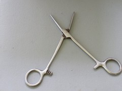 Surgical Mosquito SILCO Forceps Straight Hemostat Locking Handle