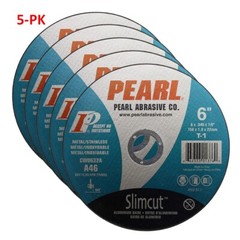 5-PK Pearl Abrasive CW0632A Slimcut-40 Cut-off Wheel 6 x .040 x 7/8 US Seller