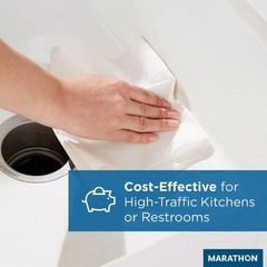Marathon Centerpull Premium White 1-Ply Paper Towels 6 Rolls, 300 Sheets/Roll