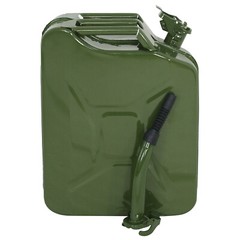 5 Gallon Jerry Can Portable 20L Metal Oil Gas Tank Tank Gasoline Storage Green