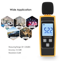 LCD Digital Sound Level Meter Meters 30-130dBA Noise Measuring W1F7