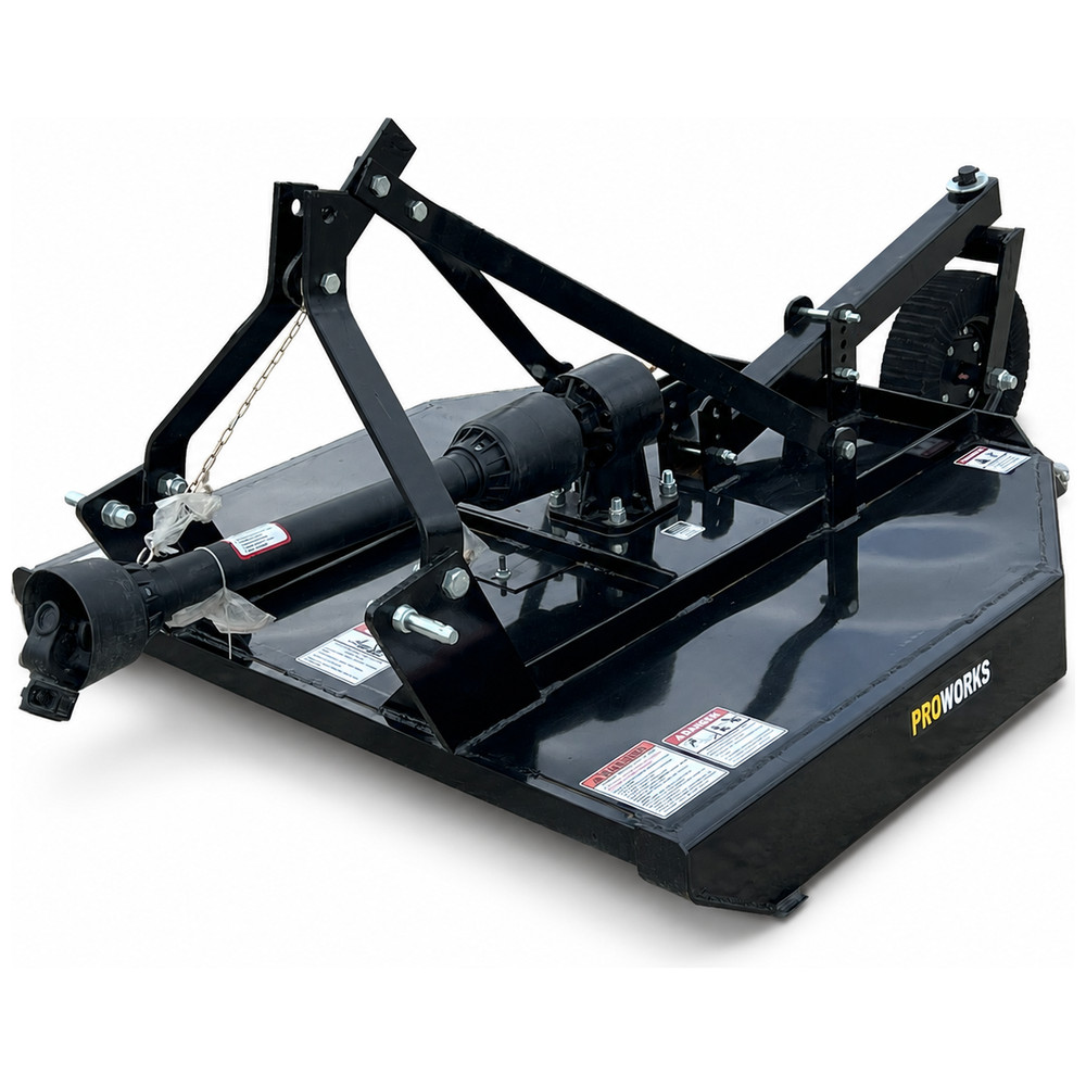 PROWORKS 48″ 4 ft Rotary Cutter Bush Hog Cat 1 Hitch Tractor Mower 40 HP USA