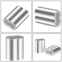 Zangboer 200 Pcs Aluminum Crimping Loop Sleeve 1/16 Inch Cable Crimp Ferrules