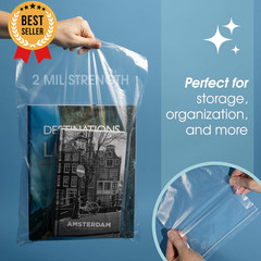 1000 Clear Reclosable Zip Lock Bags 8×10 Inch 2 Mil Quart Plastic Poly Resealabl