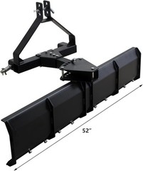 3 Point Rear Grading Blade For CAT0 & CAT 1 52″ Scraper For Grading Driveway