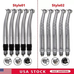 1-5 YABANGBANG Dental High Speed Handpiece + 4 Hole Quick Coupling 360° Swivel