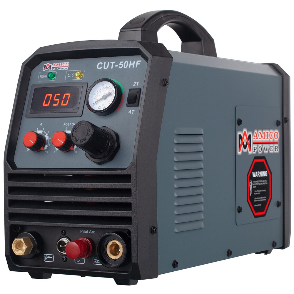 AMICO CUT-50HF, 50 Amp Non-touch Pilot Arc Plasma Cutter, 100~250V Wide Voltage
