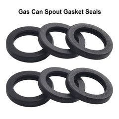 Premium 6pcs Rubber Gasket for Gas Can Spout Replacement on Multiple Brands