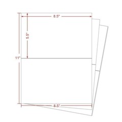 200 Pack Premium Shipping Labels Half Sheet 8.5×5.5 Self Adhesive Rounded Corner