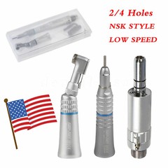 NSK Style Dental Slow Low Speed Handpiece Straight Contra Angle Air Motor 2/4H Y