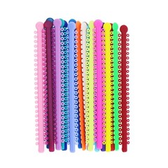 1000PCS Dental Orthodontic Ligature Ties Braces Elastic Rubber Bands Multi-Color