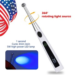 Dental Wireless Cordless LED Cure Curing Light Lamp 2400mw 5W Tool Resin 1 Sec
