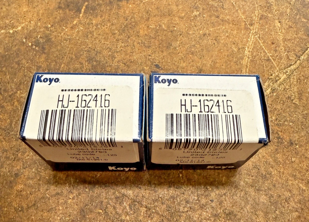 Lot of 2 -Koyo HJ-162416 Needle Roller Bearing 1″X 1 1/2″X 1″ (NEW) QTY 2