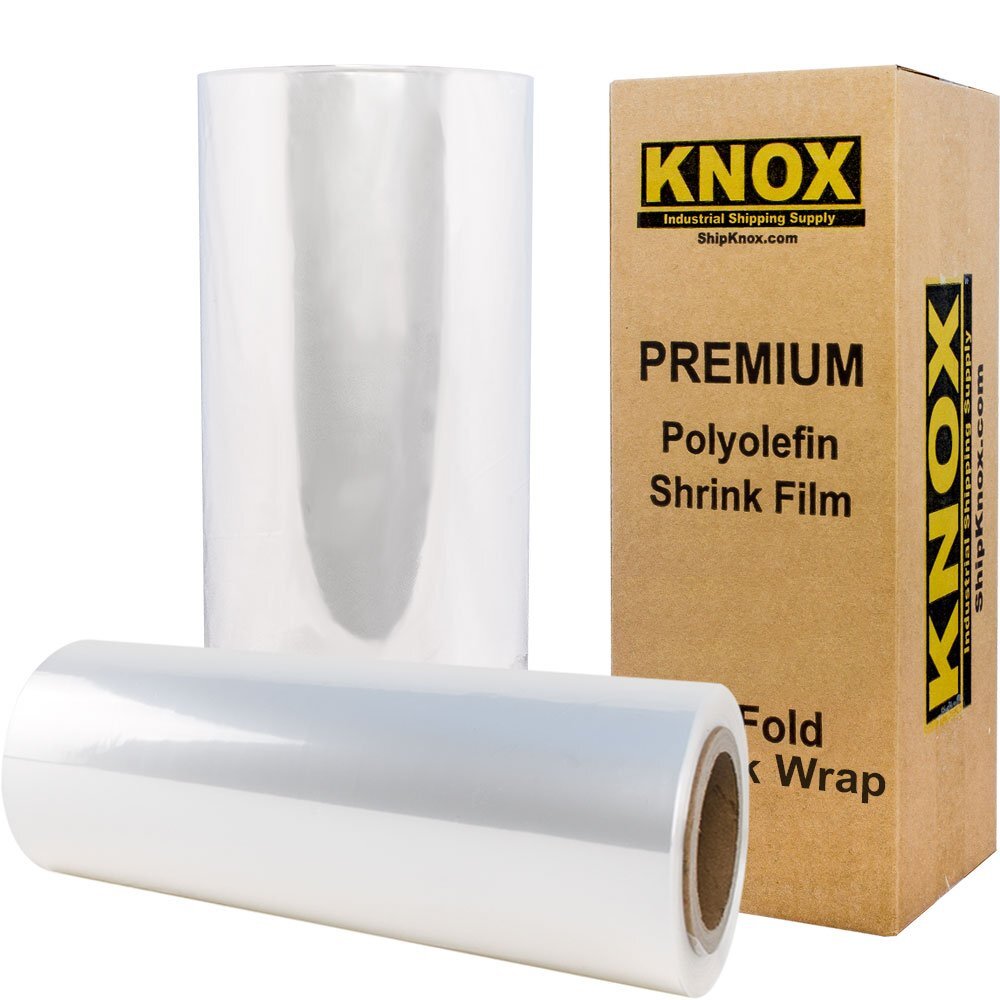 18″ 525′ 75 Gauge Centerfold Polyolefin POF Heat Shrink Wrap Film Free Ship