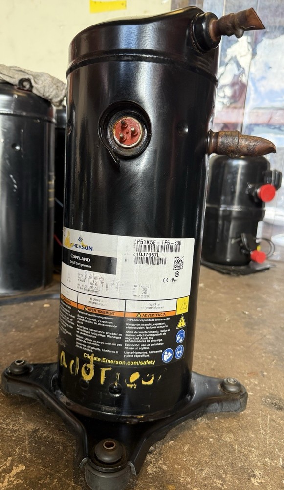 3 Phase Commercial Use, Copeland ZP51K5E-TF5-830, Scroll, 220V, R-410a