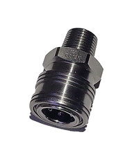 Prima 3/8 NPT Quick Connect Coupler Male Stainless Steel – MTM Veloci – USA