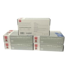 Synguard Nitrile Exam Gloves NGPF-7001 Lot of 5 Boxes / 500 Gloves Size Small