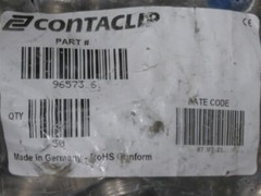 Lot of 50 ContaClip 96573.6 Nickel Plated Brass Cord Grip