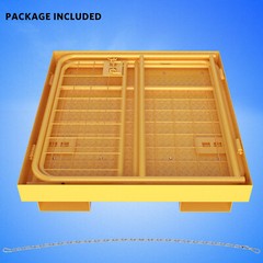 36”x36” Forklift Work Platform Safety Cage Basket Heavy Duty 1100lbs Capacity