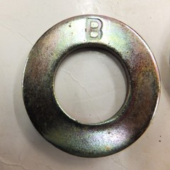 7/8″ THRU-HARDENED GRADE 8 YELLOW ZINC PLATED FLAT WASHERS***SEE DESCRIPTION***